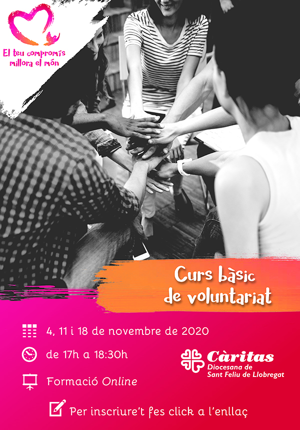 Cartell del Curs bàsic de voluntariat