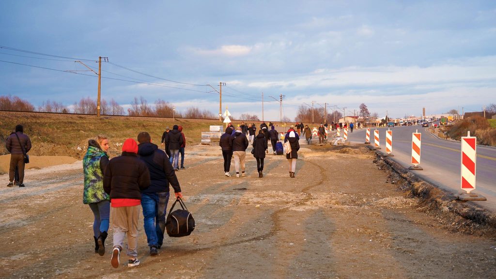 Refugiats ucraïnesos a la frontera polonesa